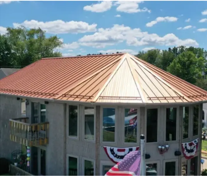 Storm damage documentation on a Woodcreek Reserve commercial building